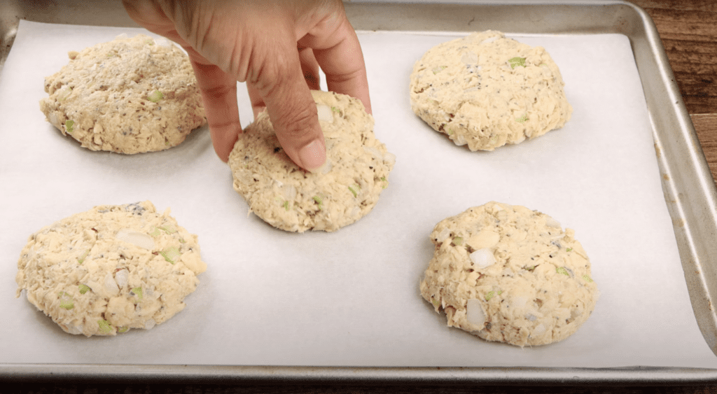 forming the salmon patties